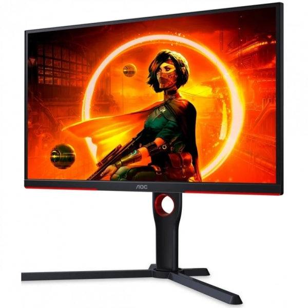 AOC Monitor 24.5" LED VA FullHD 240Hz FreeSync Premium - Respuesta 1ms - Ajustable en Altura, Giratorio e Inclinable - Angulo de Vision 178°- HDMI, DisplayPort, Audio - Montaje VESA 100x100