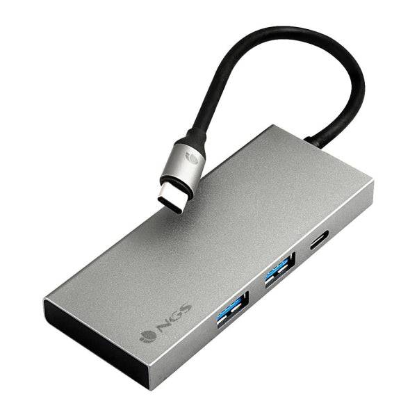 NGS Wonder Dock 4 Pro Hub USB-C 4 in 1 - 2x USB 3.0, 1x USB-C PD 100W, 1x HDMI - Supporta Risoluzioni Massime 4K a 30 Hz - Velocità fino a 5 Gbps