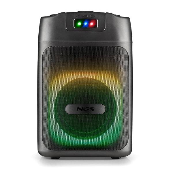NGS Wild Club Altoparlante Portatile 80W TWS Bluetooth 5.2 - Illuminazione Laser al Ritmo della Musica - USB, TF e Aux In - Autonomia fino a 6h - Colore Nero