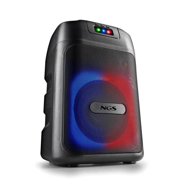 NGS Wild Club Altoparlante Portatile 80W TWS Bluetooth 5.2 - Illuminazione Laser al Ritmo della Musica - USB, TF e Aux In - Autonomia fino a 6h - Colore Nero