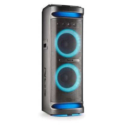 NGS Wild Space 3 Altoparlante DJ 4000W Bluetooth 5.3 con Woofer 10" - USB e AUX - Illuminazione LED - Telecomando - Colore Nero