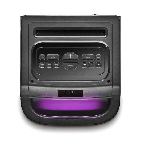 NGS Wild Space 3 Altoparlante DJ 4000W Bluetooth 5.3 con Woofer 10" - USB e AUX - Illuminazione LED - Telecomando - Colore Nero