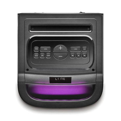 NGS Wild Space 3 Altoparlante DJ 4000W Bluetooth 5.3 con Woofer 10" - USB e AUX - Illuminazione LED - Telecomando - Colore Nero