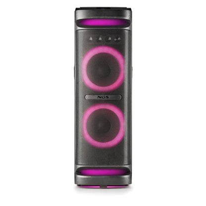NGS Wild Space 3 Altoparlante DJ 4000W Bluetooth 5.3 con Woofer 10" - USB e AUX - Illuminazione LED - Telecomando - Colore Nero