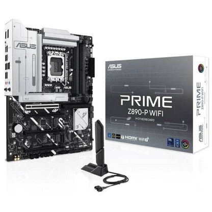 Asus Prime Z890-P WIFI Scheda Madre LGA 1851 - WiFi, Bluetooth, HDMI, DisplayPort, PCIe 4.0 e 5.0, M2, 4x Sata III, USB 2.0, 3.2, USB-C, RJ-45