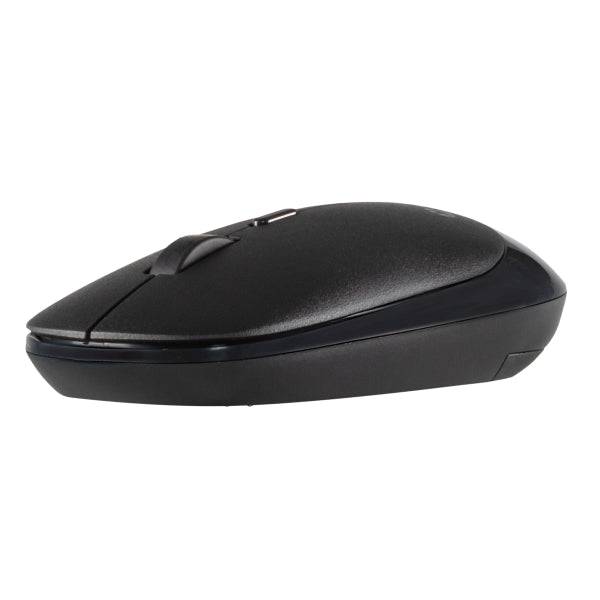 Unykach MK212 Pro Slim Wireless Confezione Tastiera Wireless Slim 108 Tasti Membrana + Ratone Wireless 1600dpi, 3 Pulsanti, Uso Ambidestro - Lingua Portoghese - Colore Nero