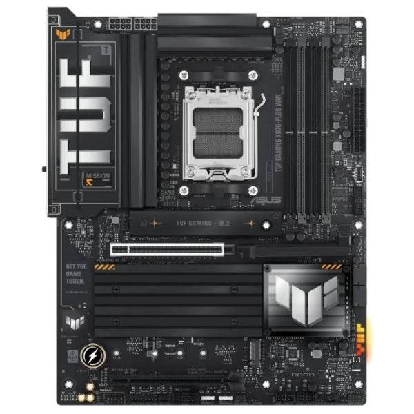 Asus TUF Gaming X870-PLUS WIFI Placa Base AM5 - WiFi, Bluetooth, HDMI, 4x DDR5, 2x SATA III, 4x M.2, PCIe 4.0, USB 2.0, 3.2, RJ-45, DisplayPort - Factor de Forma ATX