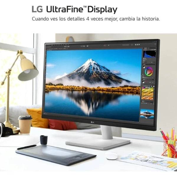 LG UltraFine Monitor LED 27" IPS UltraHD 4K HDR10 - Respuesta 5ms - Angulo de Vision 178º - 16:9 - HDMI, DisplayPort - VESA 100x100mm