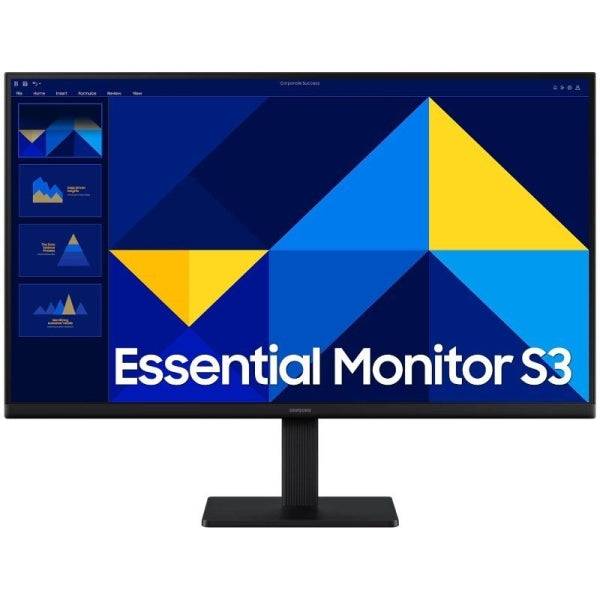Samsung Essential S3 Monitor 27" LCD IPS Full HD 1080p 100Hz - Tempo di Risposta 5ms - Angolo di Visione 178° - HDMI - VESA 100x100mm