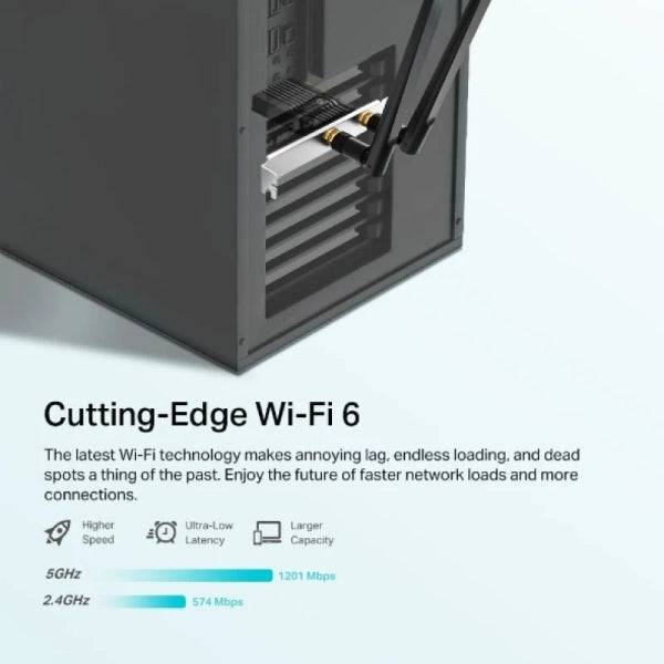 TP-Link Archer TX20E Adattatore PCIe WiFi 6 AX1800 Bluetooth 5.2 con 2 Antenne High Gain