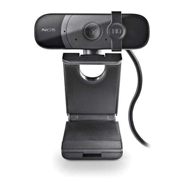 NGS XpressCam Webcam Full HD 1080p USB 2.0 - Microfono Integrato - Filtro Privacy - Campo Visivo 75º - Cavo 1.50m - Colore Nero
