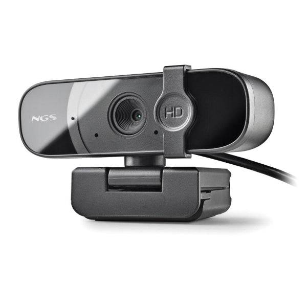 NGS XpressCam Webcam Full HD 1080p USB 2.0 - Microfono Integrato - Filtro Privacy - Campo Visivo 75º - Cavo 1.50m - Colore Nero