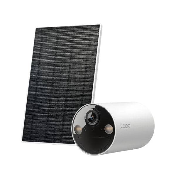 TP-Link TC82 Kit Videocamera di Sicurezza IP WiFi 2K 3MP + Pannello Solare Tapo A201 - Per Interno e Esterno - Visione Notturna - Rilevamento mediante IA - Zona di Attività Personalizzabile - Resistente all'Acqua e alla Polvere IP65