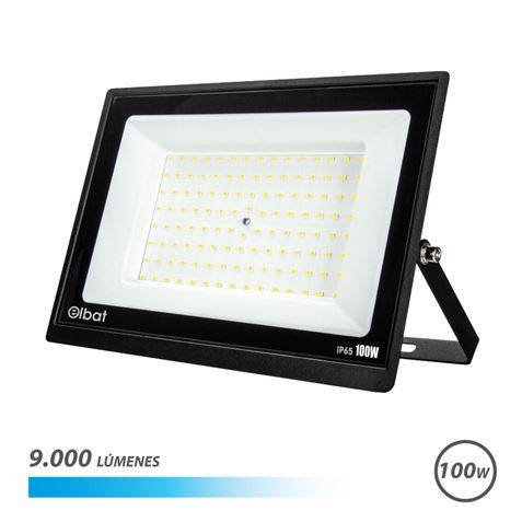 Elbat Faro LED Serie Super Slim 100W - 9000 Lumen - 6500K Luce Fredda - IP65 Per Uso Esterno