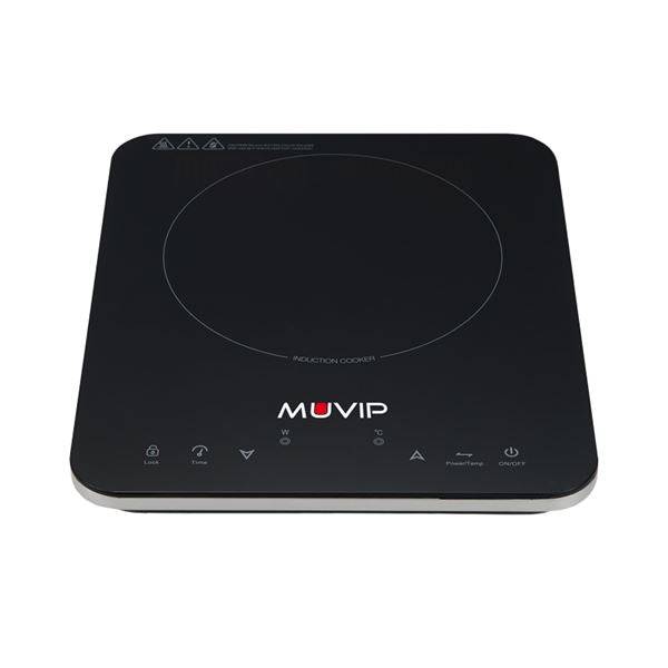 Muvip Cucina a Induzione 2000W - 10 Livelli di Potenza - Timer - Controllo Surriscaldamento - Blocco Bambini
