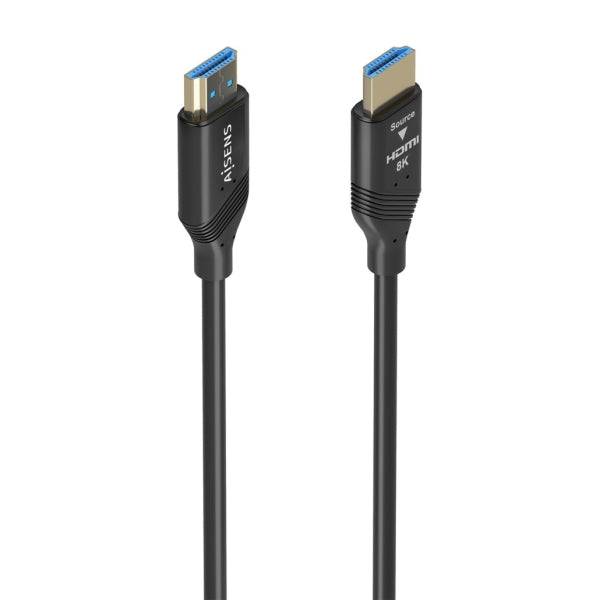Aisens Cavo HDMI V2.1 AOC Ultra Alta Velocità - HEC 8K@60HZ 4K@120HZ 4:4:4 48GBPS - 20m - Colore Nero