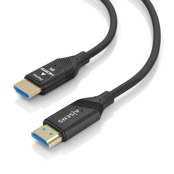 Aisens Cavo HDMI V2.1 AOC Ultra Alta Velocità - HEC 8K@60HZ 4K@120HZ 4:4:4 48GBPS - 20m - Colore Nero
