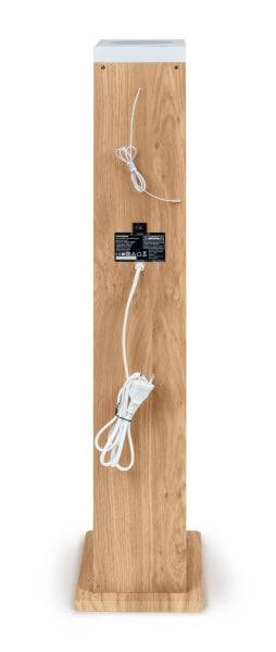 Thomson DS121CD Torre Sonora Bluetooth 30W, Radio FM, USB, Orologio Digitale, Design Legno/Bianco