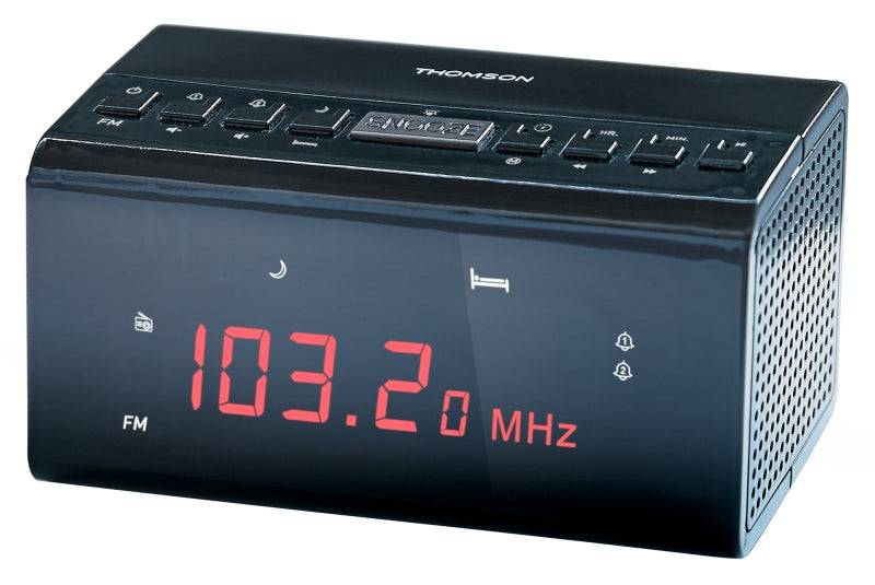 Thomson CR50 Radio Reloj Despertador - Alarma Dual - Colore Nero