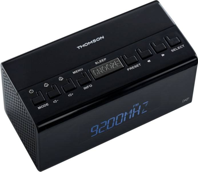Thomson CR50 Radio Reloj Despertador - Alarma Dual - Colore Nero
