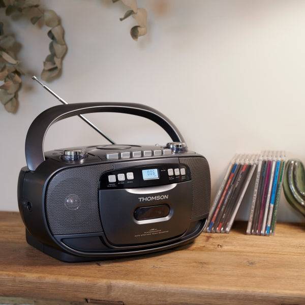 Thomson RK200CD Radio CD con Cassetta - Colore Nero