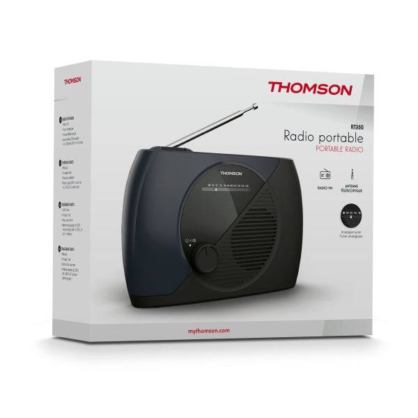 Thomson RT350 Radio FM Portatile Analogica - Colore Nero