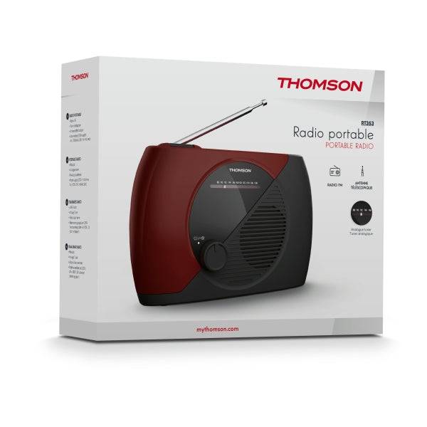 Thomson RT353 Radio FM Portatile - Colore Grana/Nero