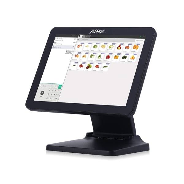 AVPos TPV K5000 Flex Aluminio 15 Tactil - I7 - 8gb Memoria - SSD 128gb - VGA, HDMI, Serie - WIFI, LAN - Colore Nero