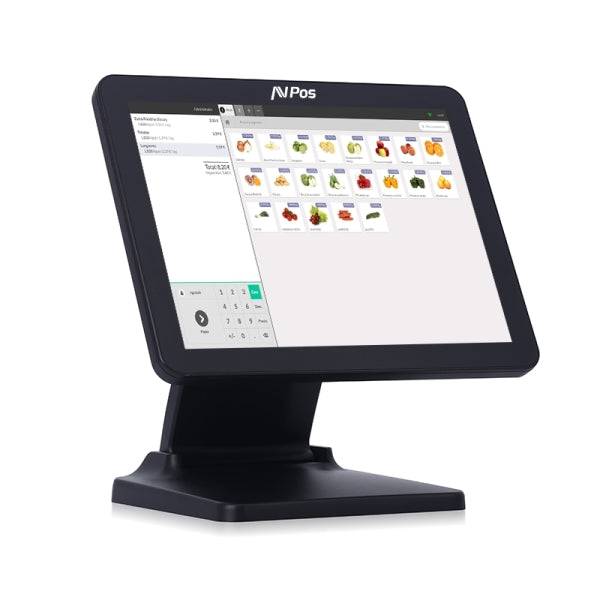 AVPos TPV K5000 Flex Aluminio 15 Tactil - I7 - 8gb Memoria - SSD 128gb - VGA, HDMI, Serie - WIFI, LAN - Colore Nero