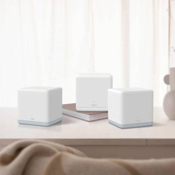 Mercusys Halo H32G Sistema Wi-Fi 5 Mesh AC1200 Dual Band - 3 Unità Halo - Copertura fino a 320 m² - Colore Bianco