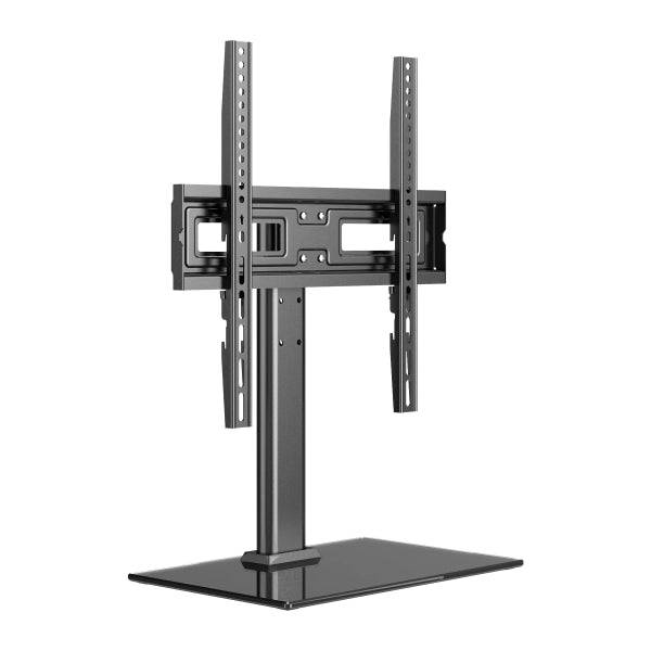 Unykach Supporto da Tavolo per TV 23"-60" - Base in Vetro Temperato - Peso Max 40Kg - VESA 400x400mm - Colore Nero