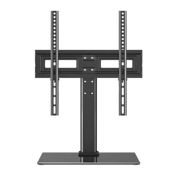 Unykach Supporto da Tavolo per TV 23"-60" - Base in Vetro Temperato - Peso Max 40Kg - VESA 400x400mm - Colore Nero
