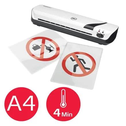 GBC Inspire+ A4 Plastificatrice - Fino a Formato A4 - Velocità 250mm/min - Riscaldamento in 4 Minuti - Regolazione Ulteriore Freddo - Spessore Pouch 75 e 125mic