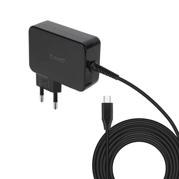 Tooq Caricabatterie Laptop GaN USB-C/PD 100W - Cavo da 1.80m - Colore Nero