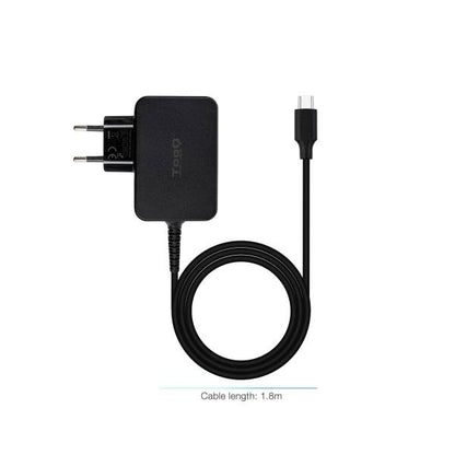 Tooq Caricabatterie per Notebook GaN USB-C/PD 45W - Cavo di 1.80m - Colore Nero