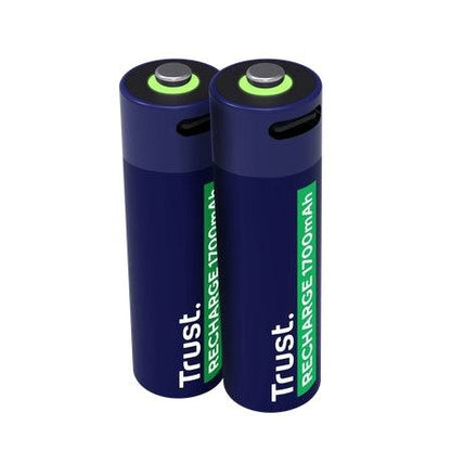 Trust Confezione 2 Batterie Ricaricabili 1700 mAh AA