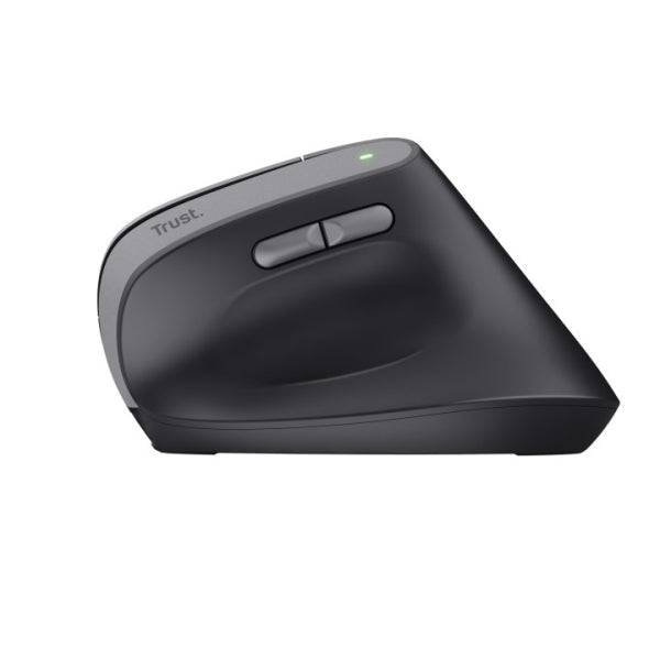 Trust Bayo II Mouse Wireless USB - Tecnologia Silent Click - 6 Pulsanti - Ricaricabile via USB-C - Colore Nero