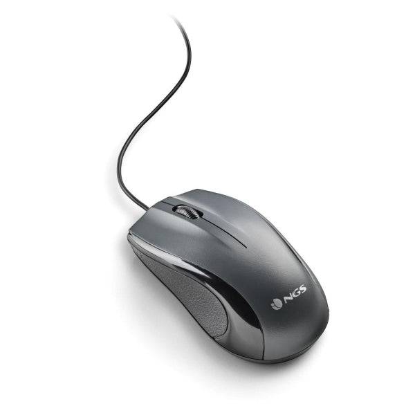 NGS Musk Mouse USB 1200dpi - Laser - 3 Pulsanti - Uso Ambidestro - Colore Nero