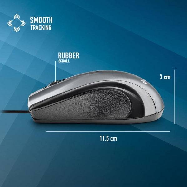 NGS Musk Mouse USB 1200dpi - Laser - 3 Pulsanti - Uso Ambidestro - Colore Nero