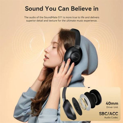 Vention SoundMate S11 Auricolari Bluetooth 5.3 - 20h di Batteria - Microfono - Colore Nero
