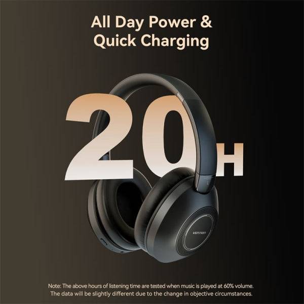 Vention SoundMate S11 Auricolari Bluetooth 5.3 - 20h di Batteria - Microfono - Colore Nero