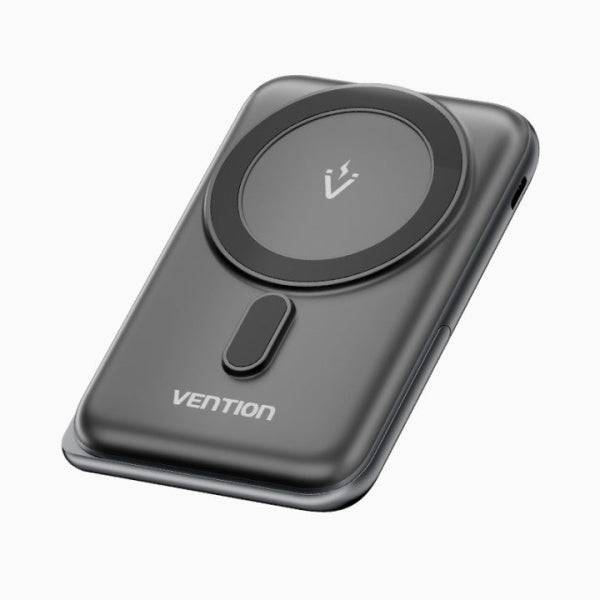 Vention Power Bank 1000mAh Magnetico Wireless - USB-C - Ricarica Rapida 20W - Colore Nero