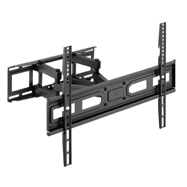 Ewent Supporto a Parete per TV da 37" a 80" - Movimento Completo - 3 Pivot - VESA Massimo 600x400 - Colore Nero
