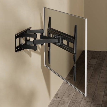 Ewent Supporto a Parete per TV da 37" a 80" - Movimento Completo - 3 Pivot - VESA Massimo 600x400 - Colore Nero