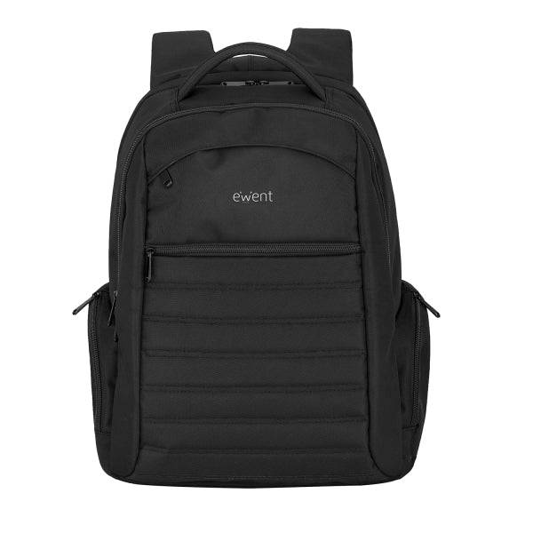 Ewent EW2528 Zaino Urban Notebook - fino a 17" - 5 Scomparti - Materiale Impermeabile - Colore Nero