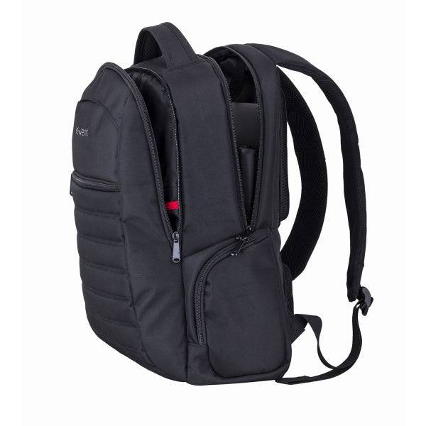 Ewent EW2528 Zaino Urban Notebook - fino a 17" - 5 Scomparti - Materiale Impermeabile - Colore Nero