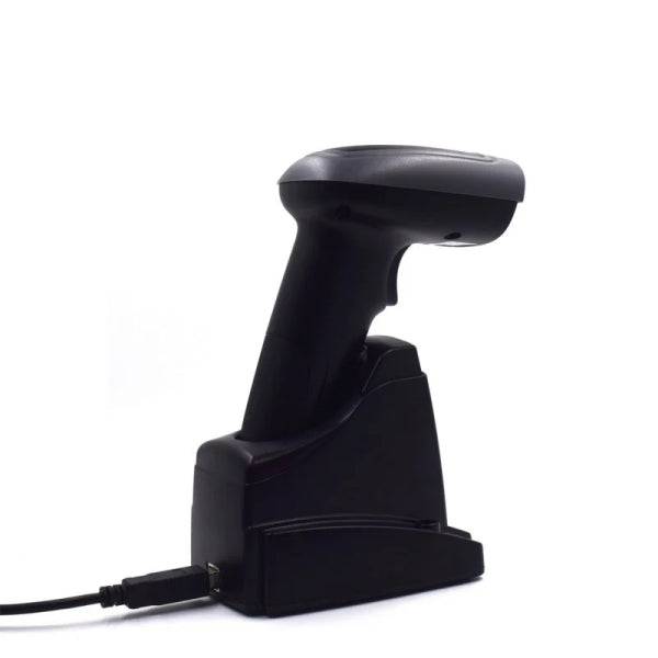 Ewent EW3440 Lector de Codigos de Barras 1D/2D Inalambrico - Wireless y Bluetooth - Autonomia hasta 7h - Base Inteligente - Colore Nero
