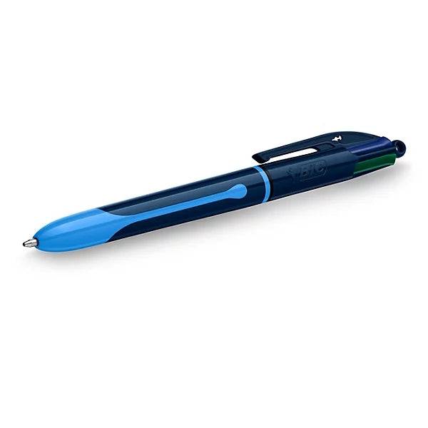 Bic 4 Colours Smooth Drop Espositore di 30 Penne a Sfera Retrattili - Punta Media da 1.0mm - Scrittura 40% più Morbida - 4 Colori