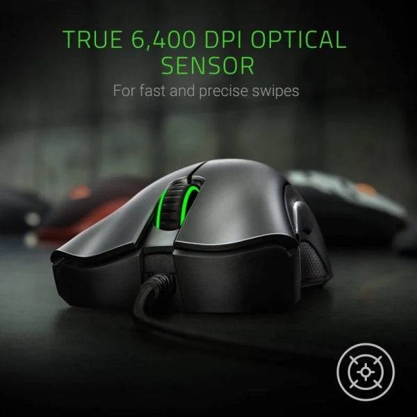 Razer DeathAdder Essential Mouse Gaming - Sensore Ottico 6400dpi - 5 Pulsanti Programmabili - Colore Nero
