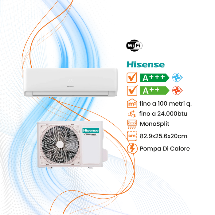 Climatizzatore Hisense Ecosense Inverter R-32 WiFi